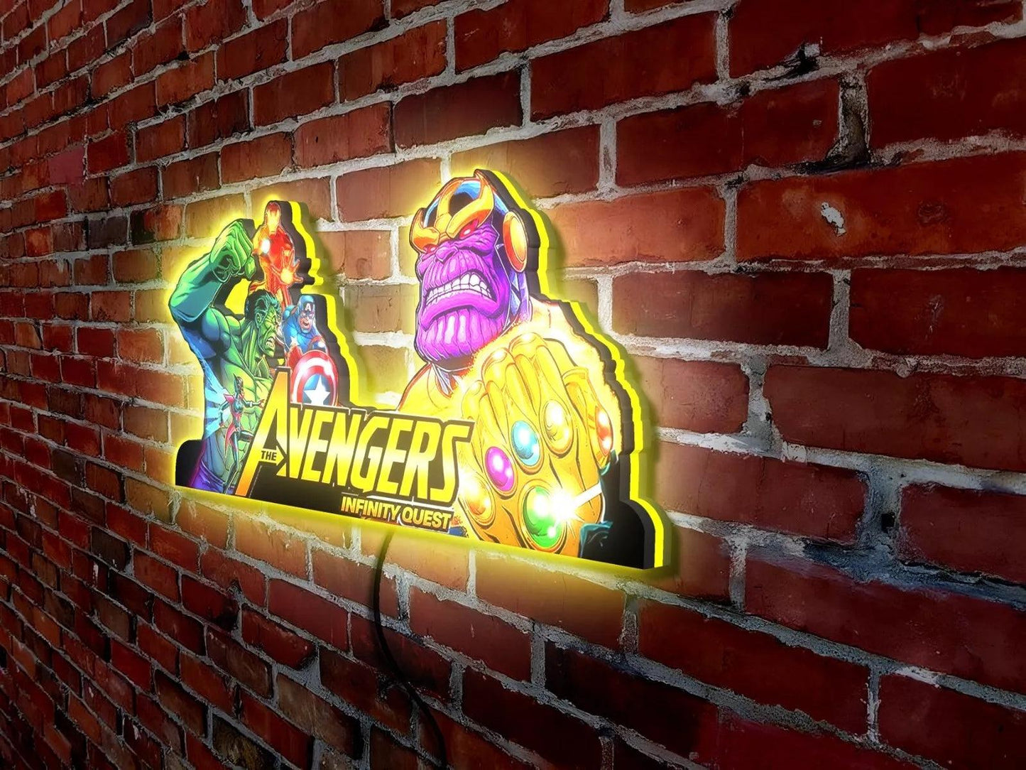 Avengers Infinity Quest Pinball Topper LED Light Box Boost your gaming XP