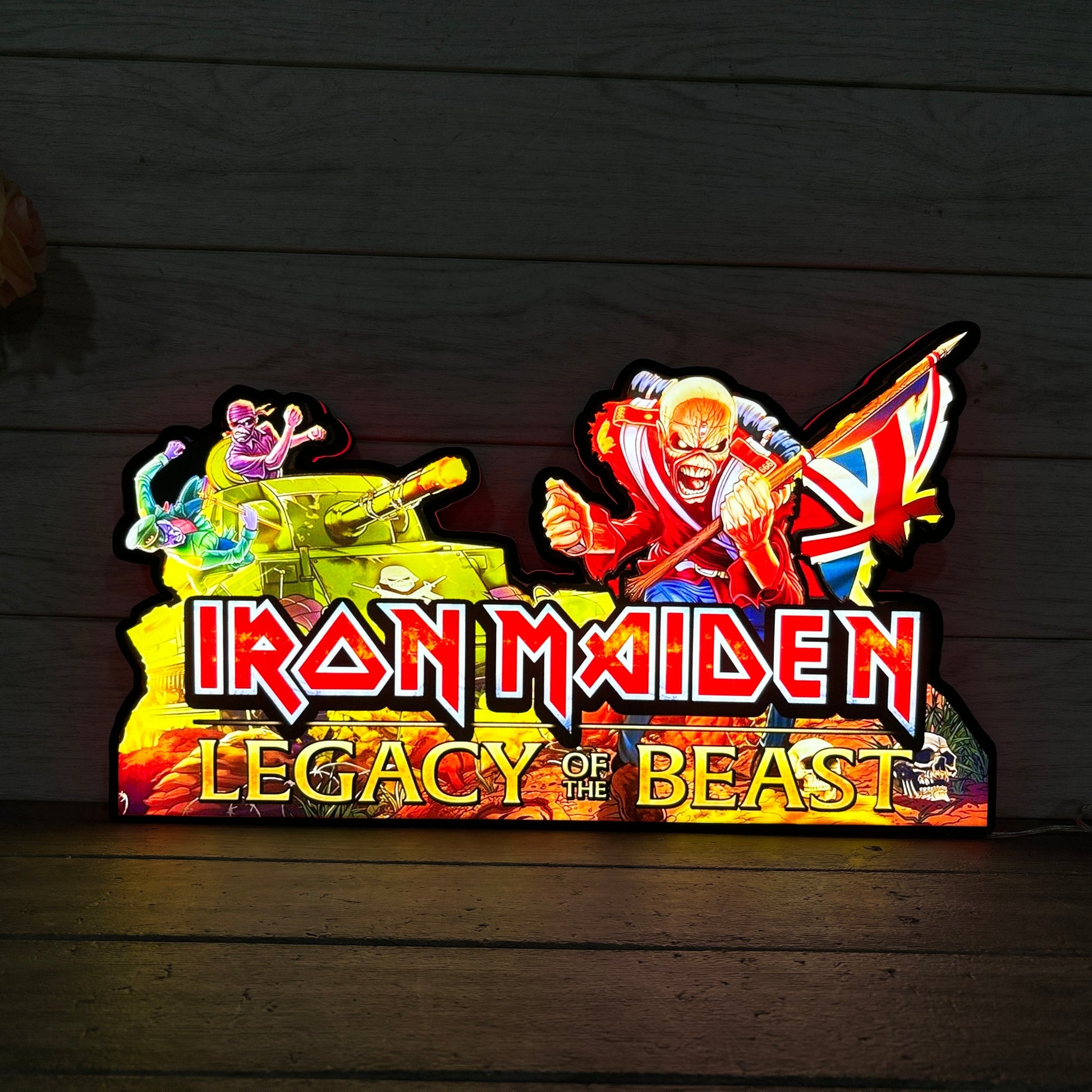 Iron Maiden Pinball Topper Lightbox LED Lightbox Unleash the Power