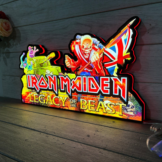 Iron Maiden Pinball Topper Lightbox LED Lightbox Unleash the Power