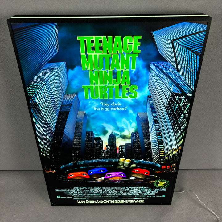 TMNT Retro Movie Poster 3D LED Light Box Fully Dimmable USB Powered