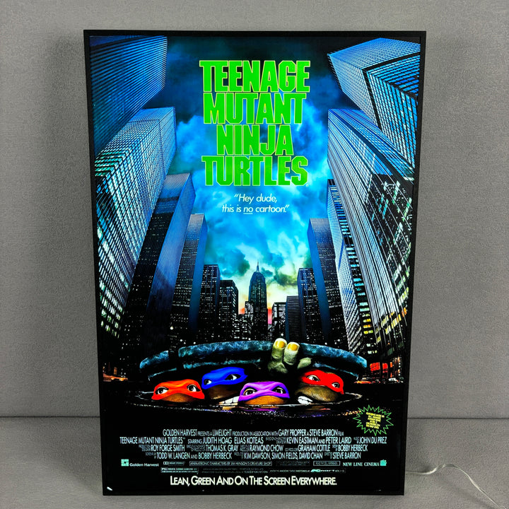 TMNT Retro Movie Poster 3D LED Light Box Fully Dimmable USB Powered