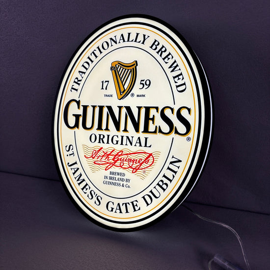 Guinness 3D printed lightbox logo led light box Bar Sign