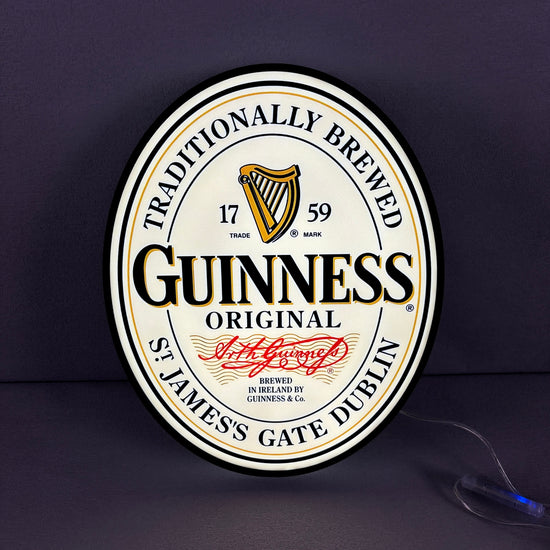 Guinness 3D printed lightbox logo led light box Bar Sign