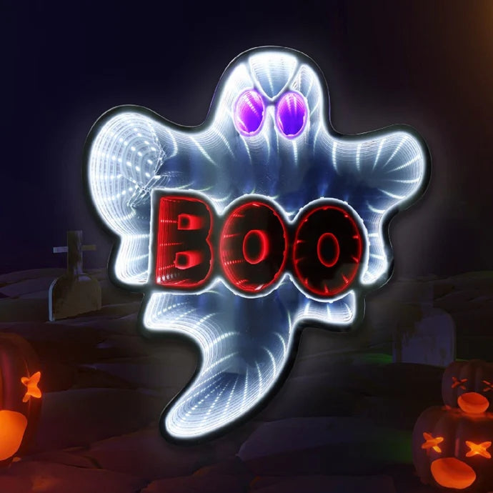 Scary Ghost Horror Neon Halloween Decoration