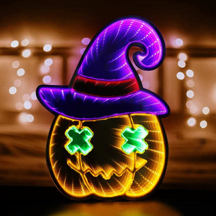 Guilty Pumpkin Horror Neon Halloween Decoration