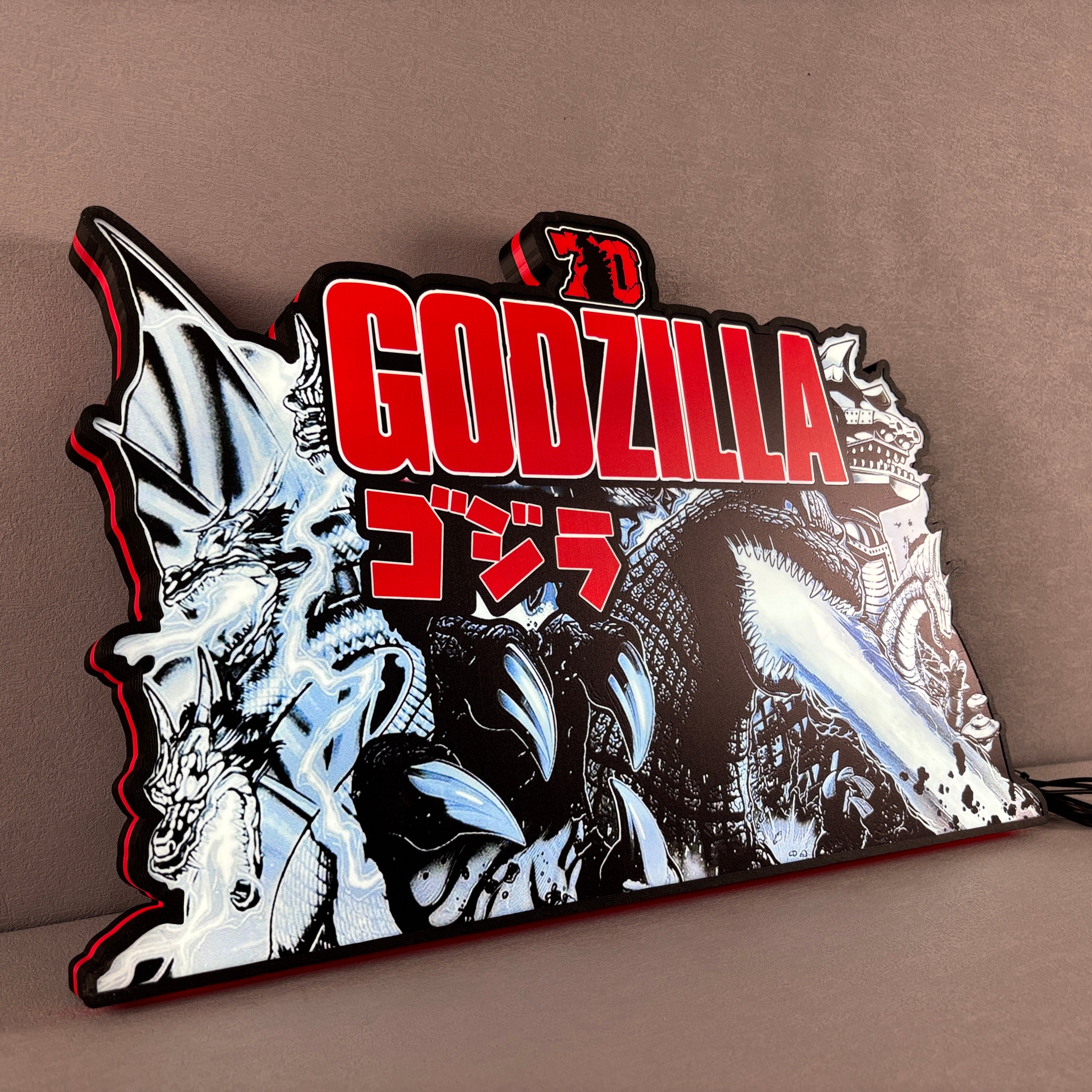 Godzilla 70th Anniversary Pinball Topper LED Lightbox Limited Edition