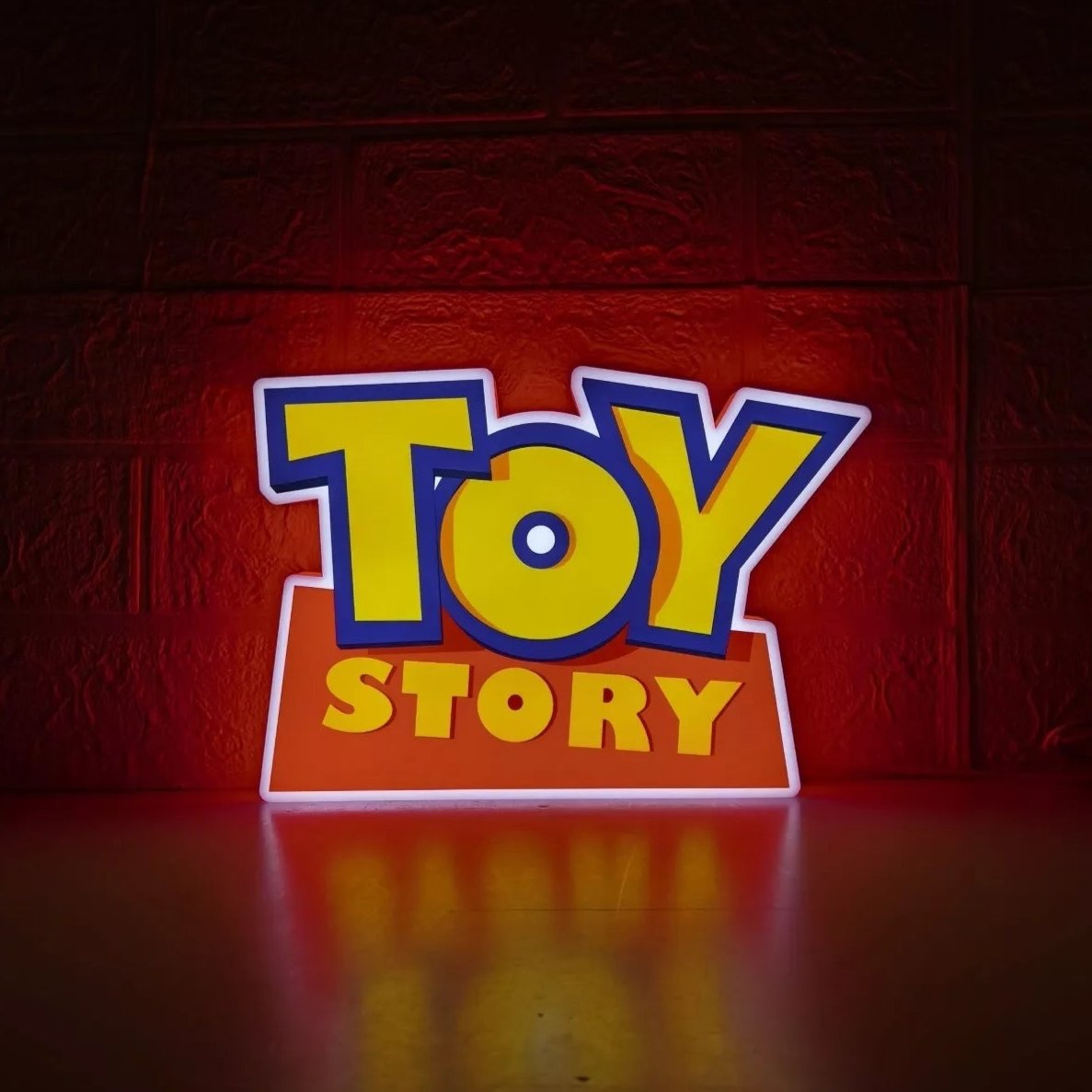 Toy Story Logo LED Sign 3D Printed Night Light with Dimmable Function