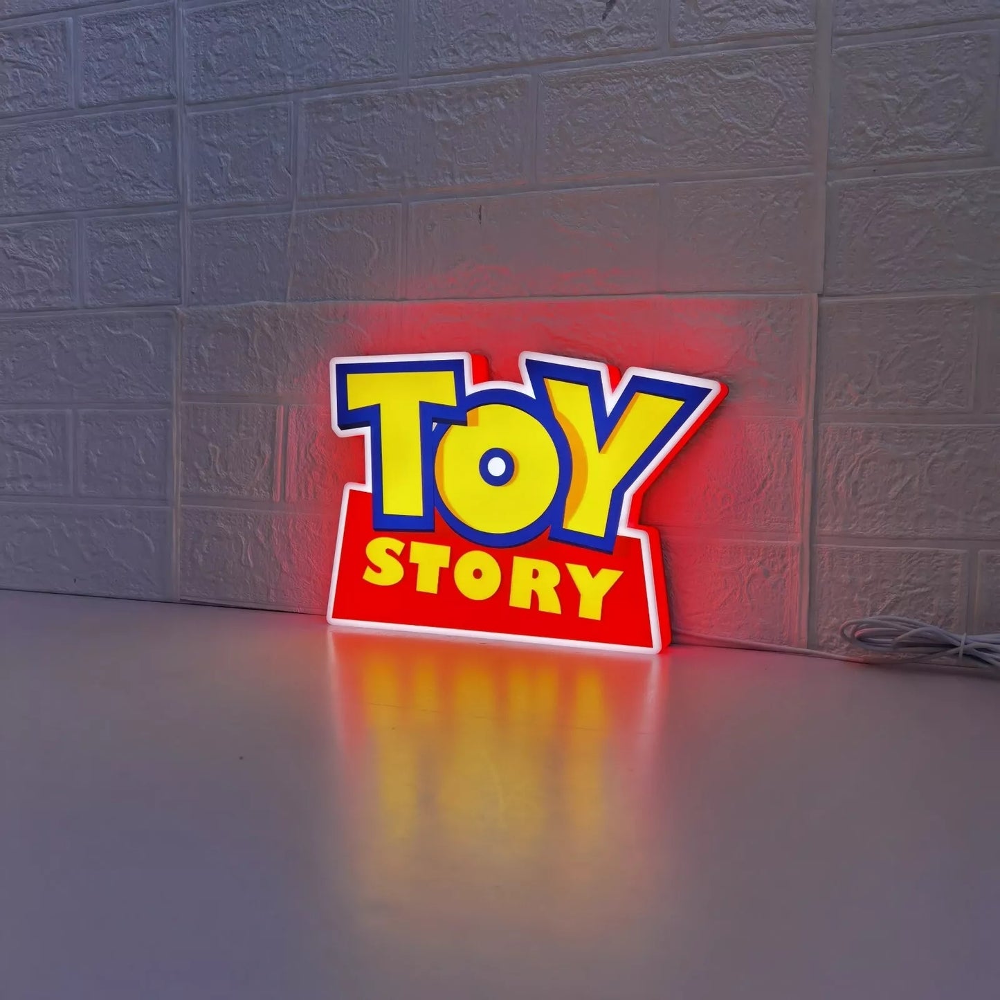 Toy Story Logo LED Sign 3D Printed Night Light with Dimmable Function