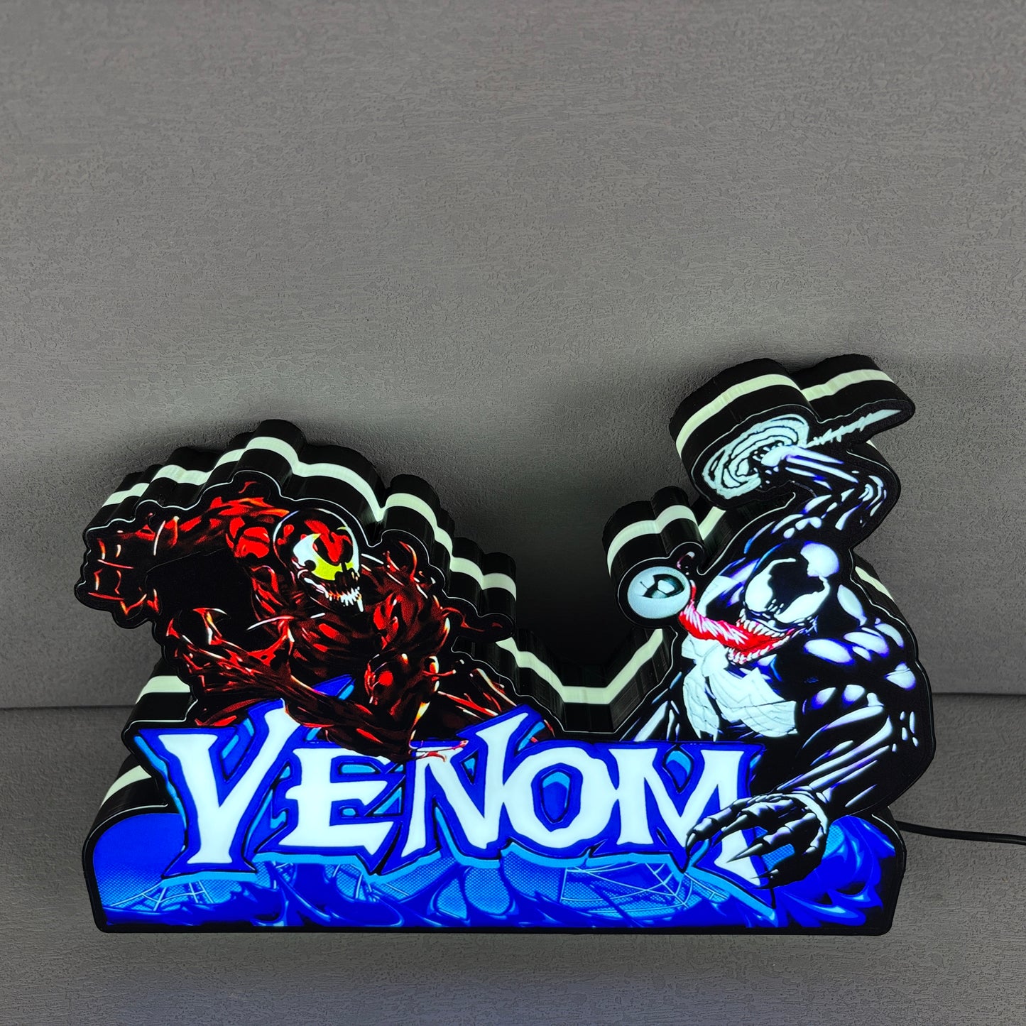 Venom Pinball Topper LED Light Box Fully Darkable USB Powered, Pinball Arcade Decor, Perfect for Game Room or Pinball Machine