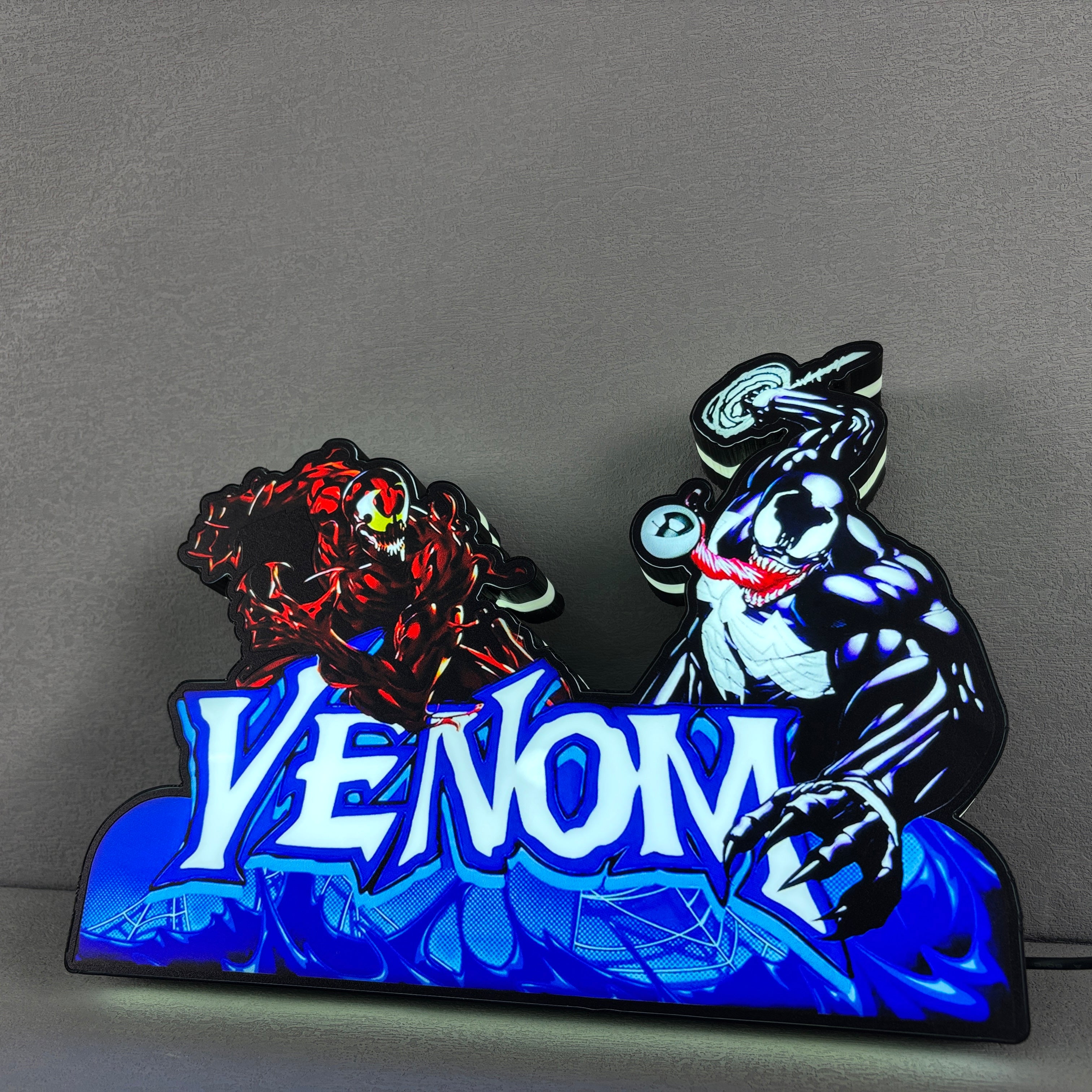 Venom Pinball Topper LED Light Box Fully Darkable USB Powered, Pinball Arcade Decor, Perfect for Game Room or Pinball Machine