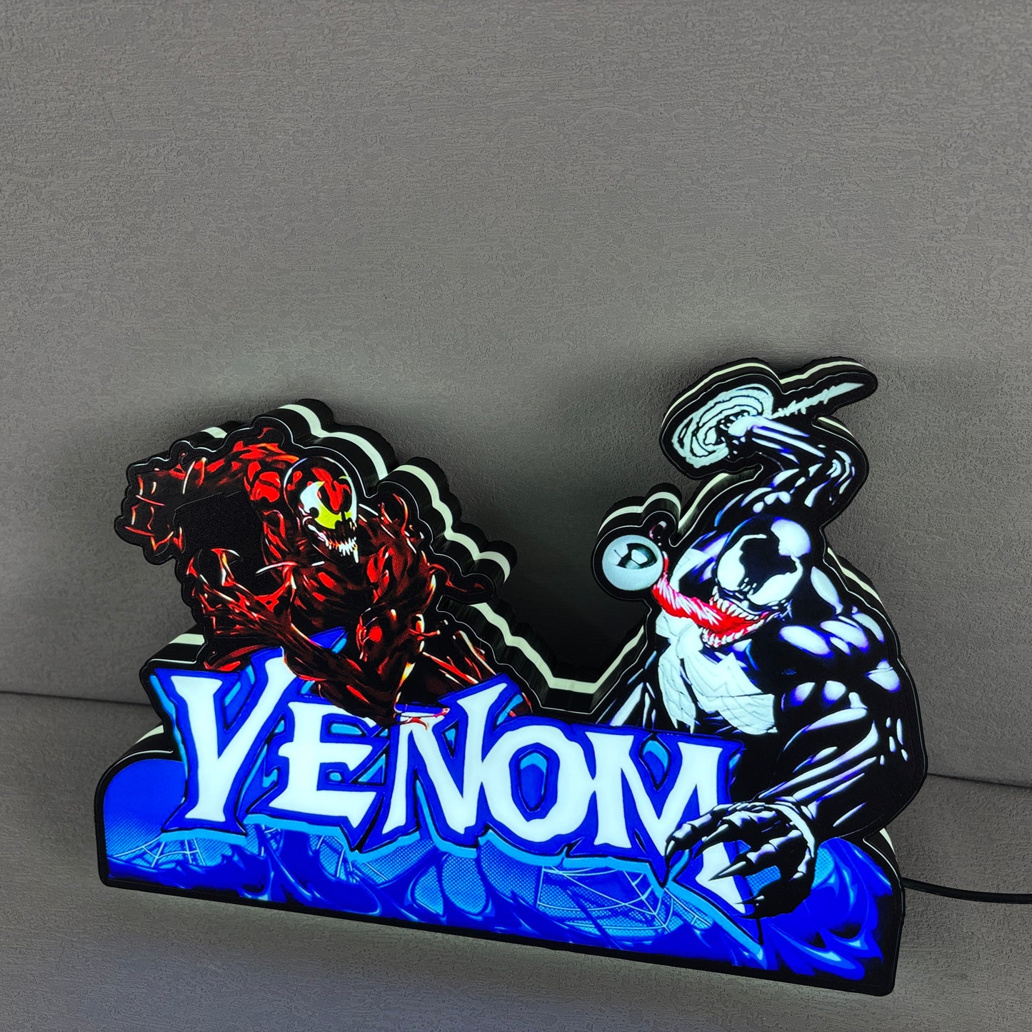 Venom Pinball Topper LED Light Box Fully Darkable USB Powered, Pinball Arcade Decor, Perfect for Game Room or Pinball Machine