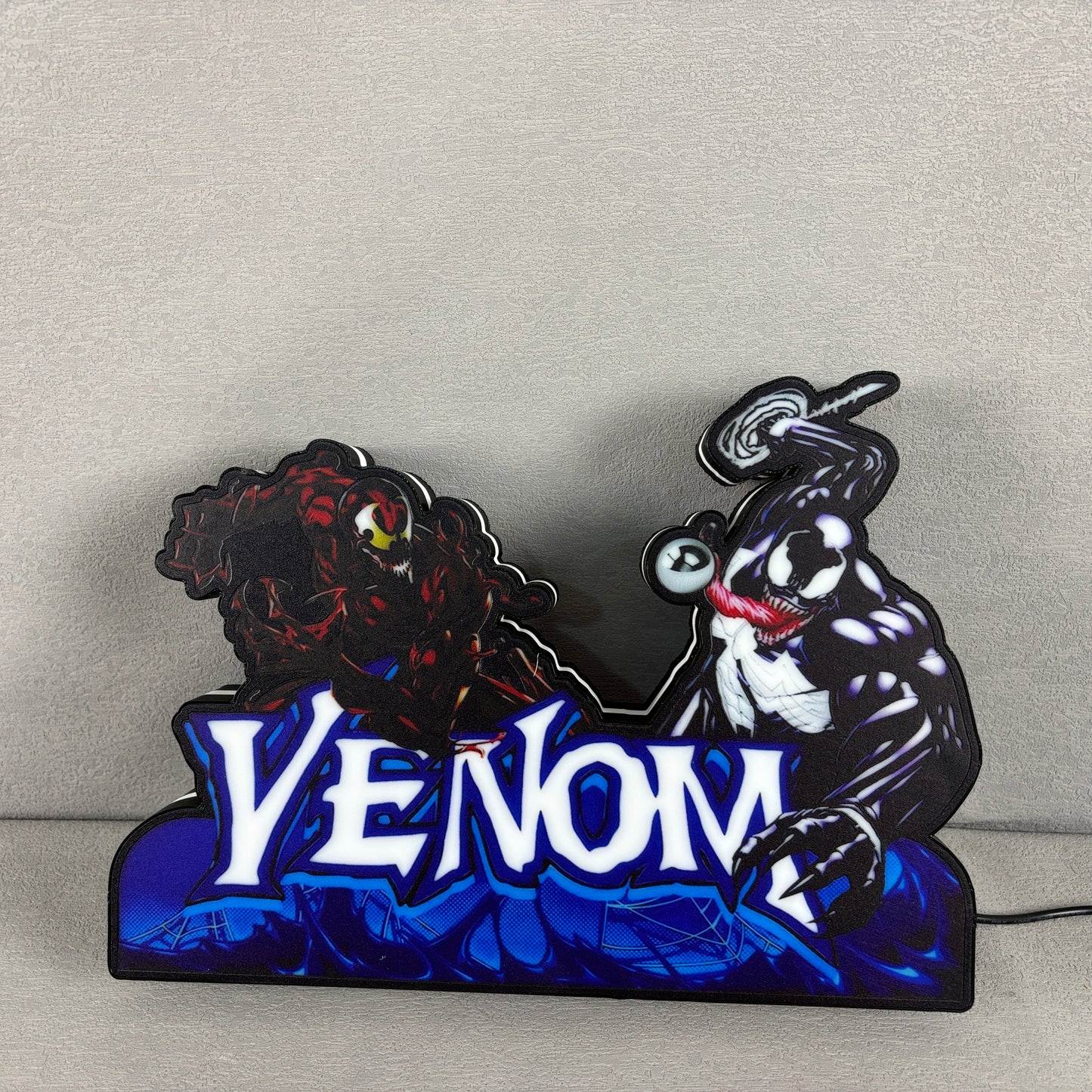 Venom Pinball Topper LED Light Box Fully Darkable USB Powered, Pinball Arcade Decor, Perfect for Game Room or Pinball Machine