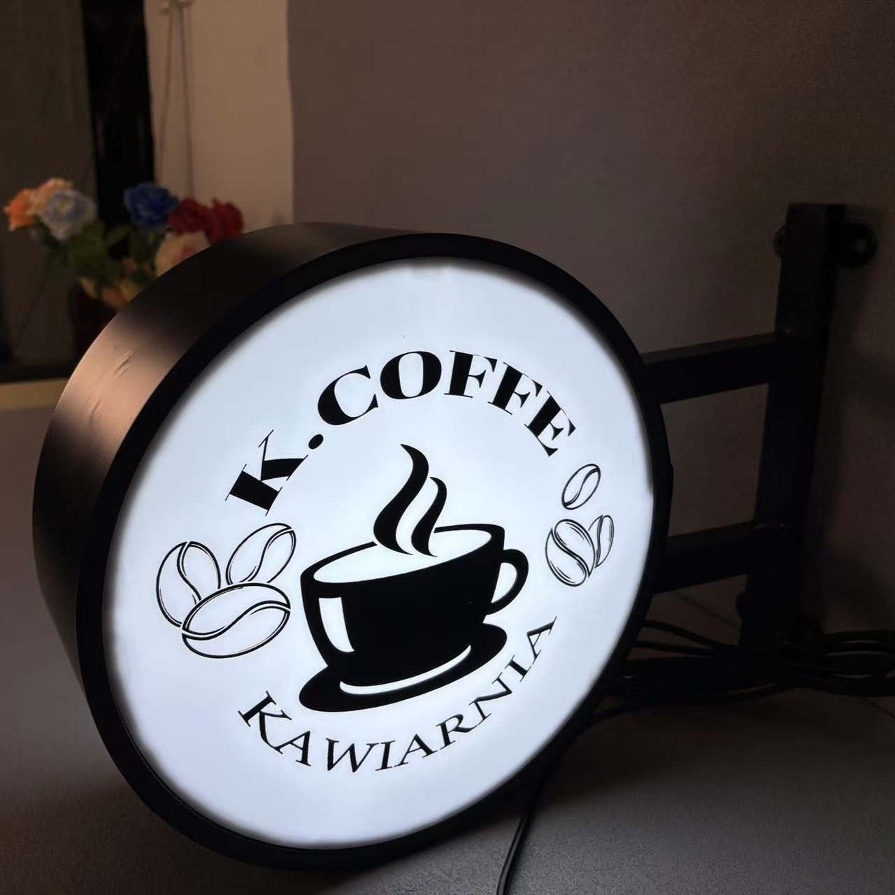 Custom Double Sided Outdoor Round Light Box Sign - Perfect For Any Business