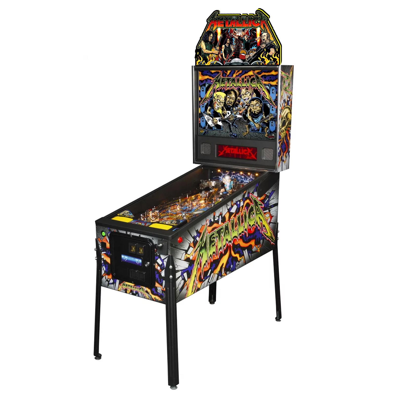 New Arrival Metallica Remastered Pinball Topper USB plug Dimmer Led 3D Lightbox