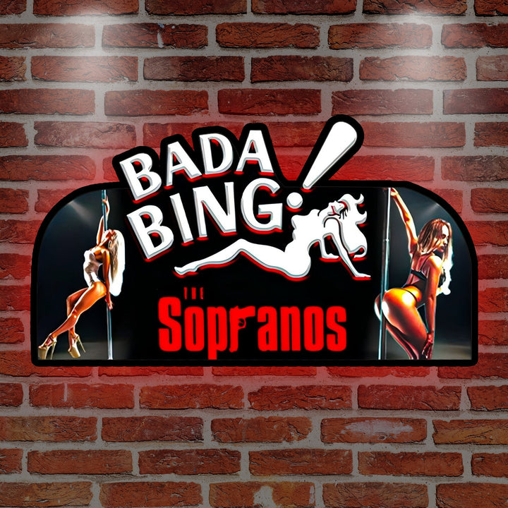 The Bada Bing Pinball Topper, Sopranos LED Pinball Topper with Dimming Function and USB powered