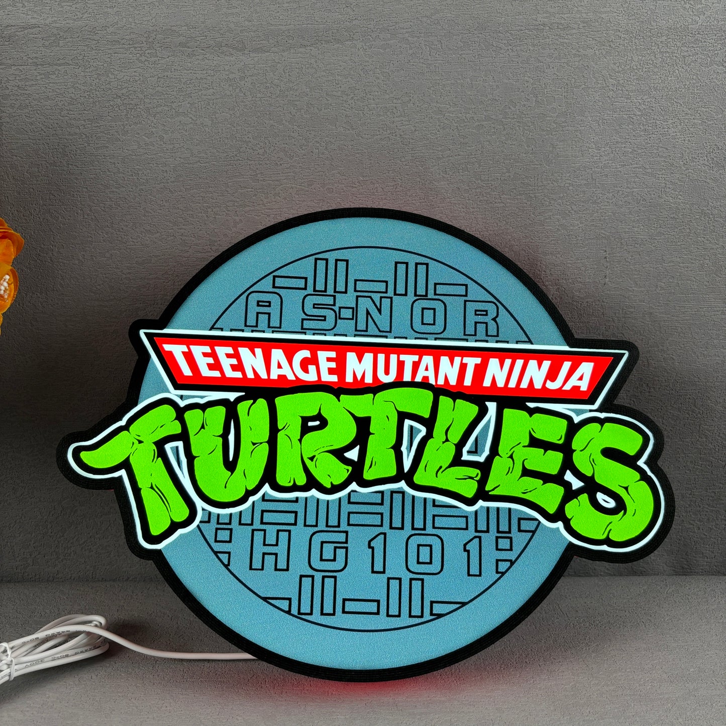 TMNT Teenage Mutant Ninja Turtles Shell Backpack 3D Lightbox Fully Dimmable USB Power Supply