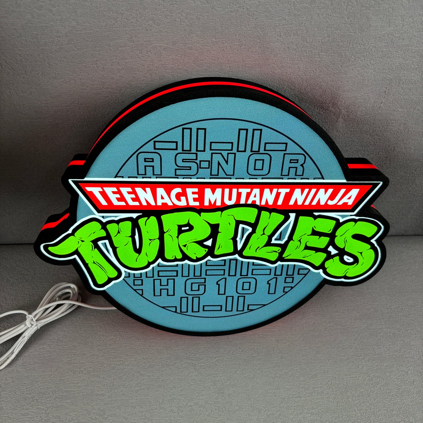 TMNT Teenage Mutant Ninja Turtles Shell Backpack 3D Lightbox Fully Dimmable USB Power Supply