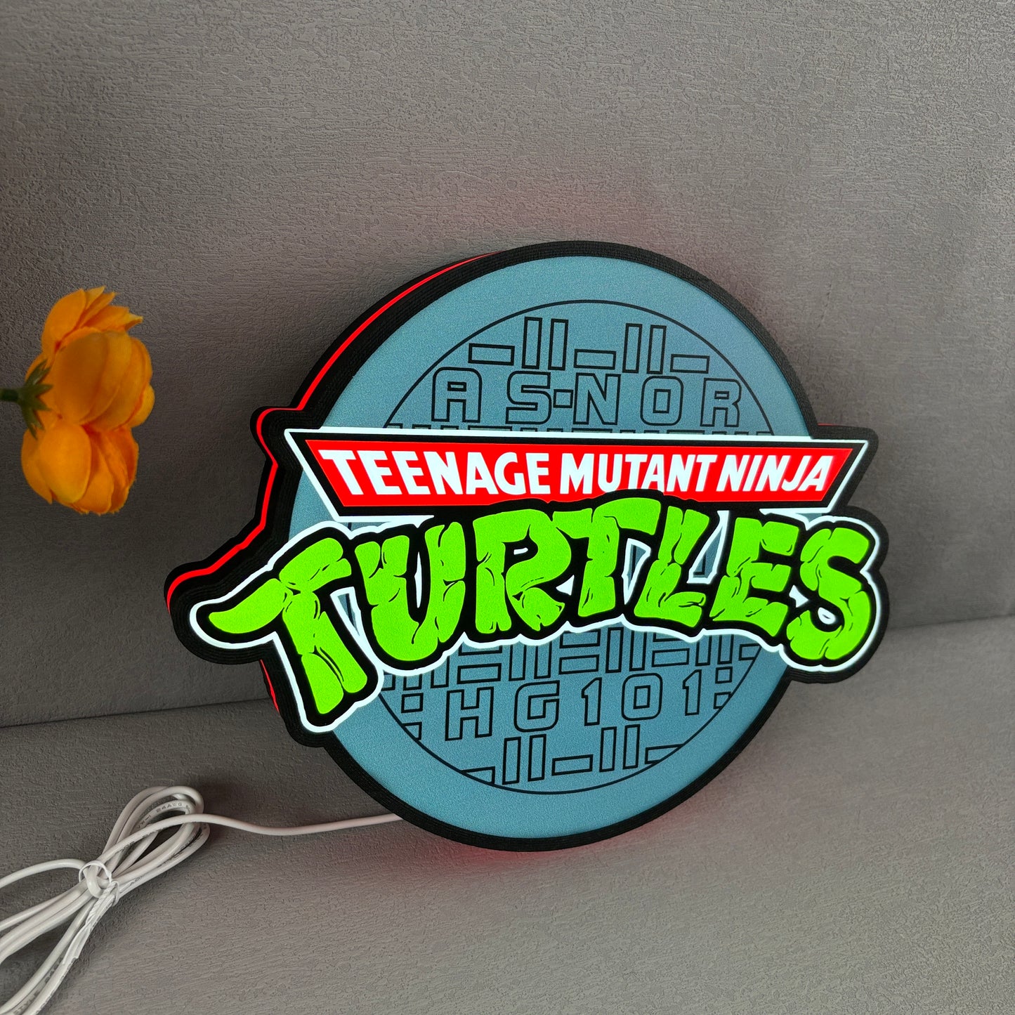 TMNT Teenage Mutant Ninja Turtles Shell Backpack 3D Lightbox Fully Dimmable USB Power Supply