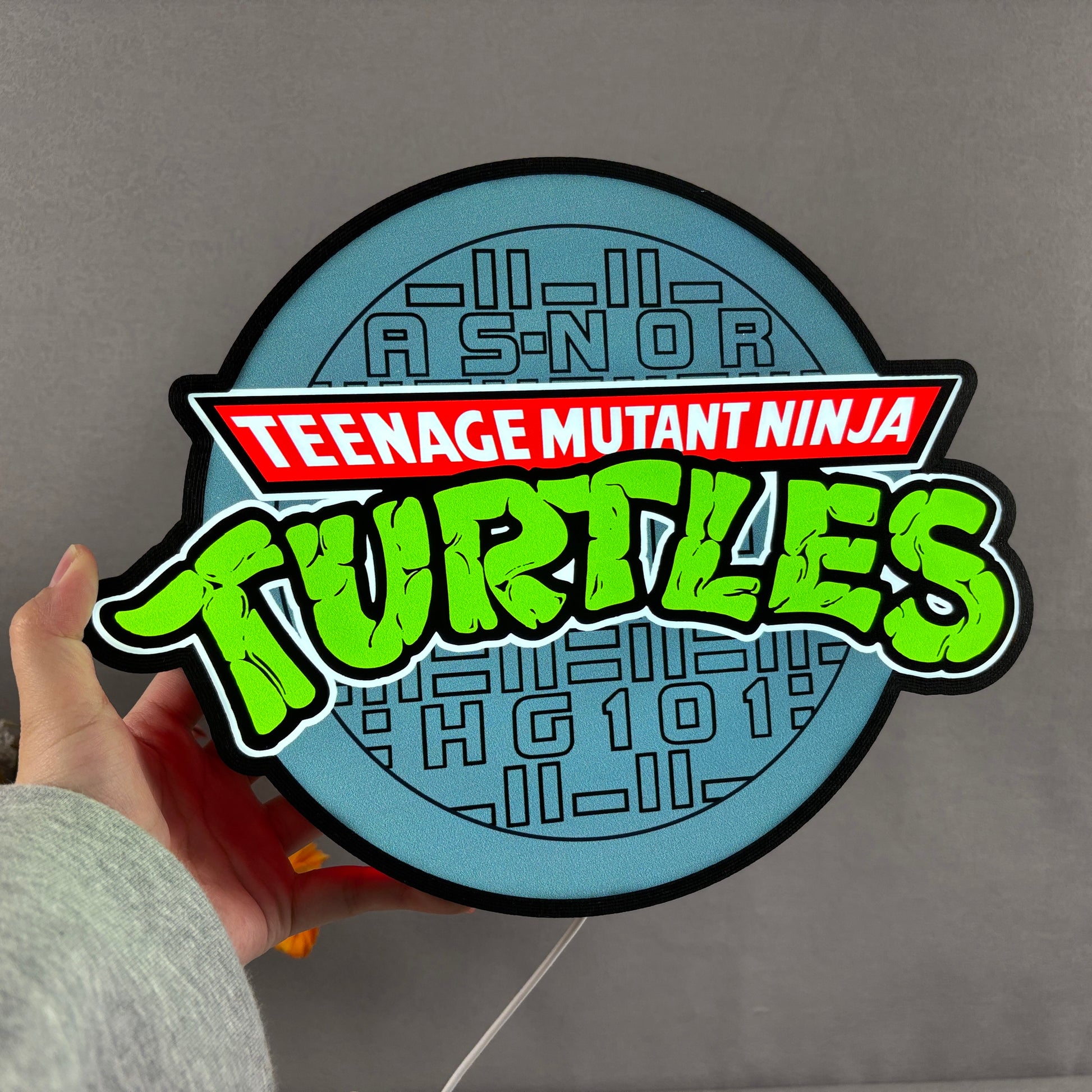 TMNT Teenage Mutant Ninja Turtles Shell Backpack 3D Lightbox Fully Dimmable USB Power Supply