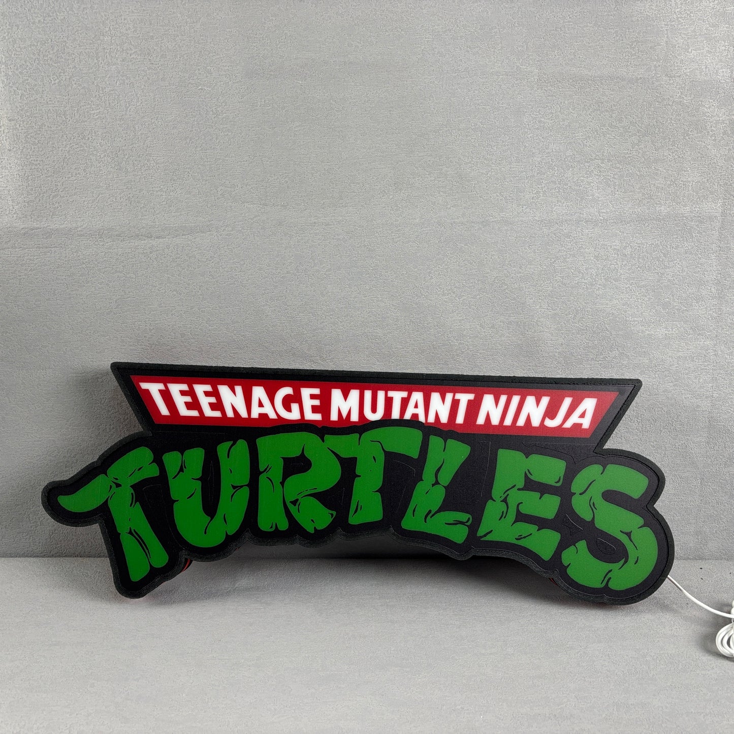 TMNT Teenage Mutant Ninja Turtle Led Sign 3D Light Box Fully Dimmable & Powered by USB