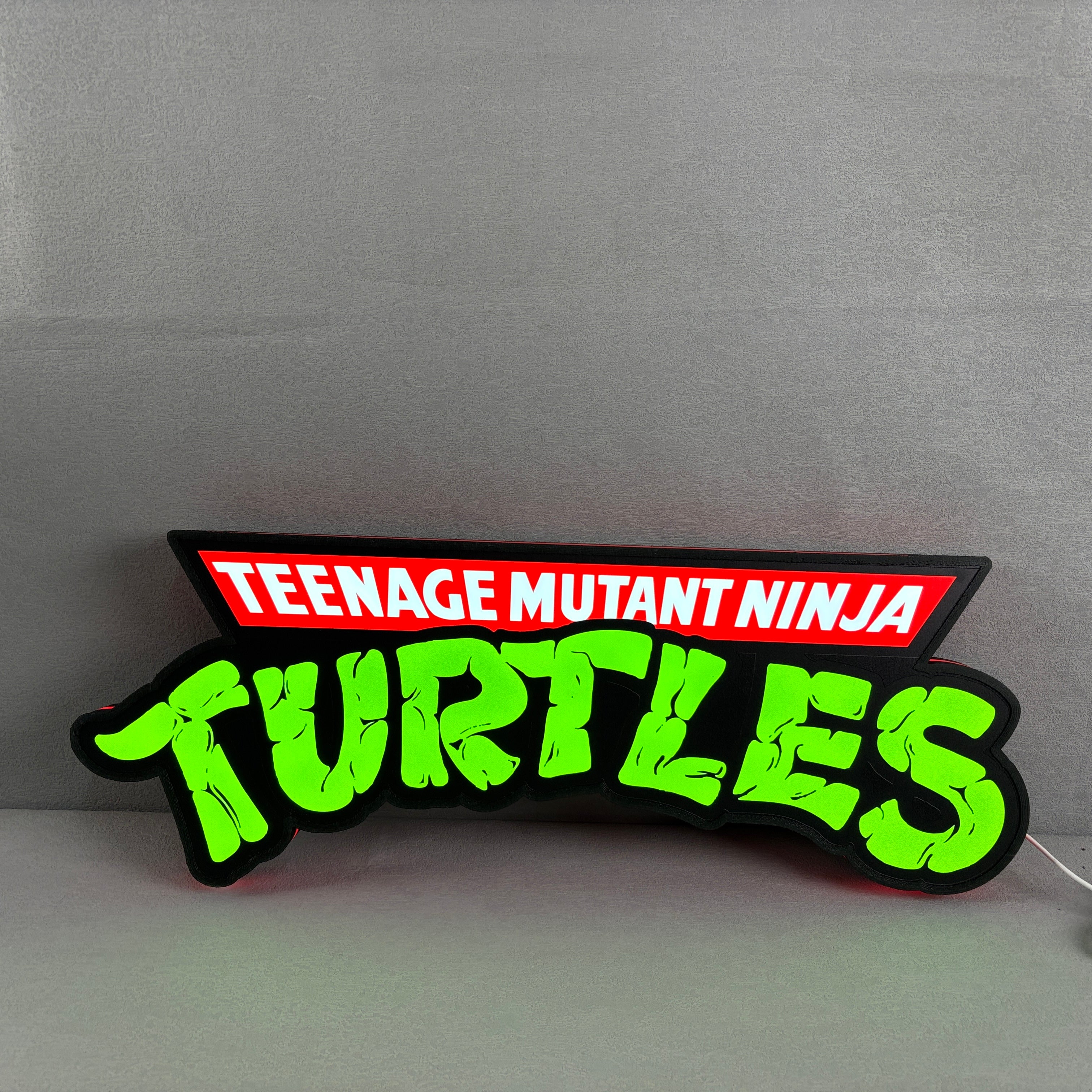 TMNT Teenage Mutant Ninja Turtle Led Sign 3D Light Box Fully Dimmable & Powered by USB