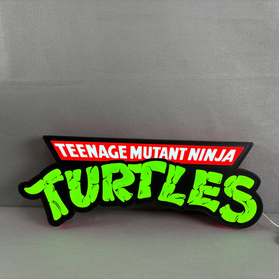 TMNT Teenage Mutant Ninja Turtle Led Sign 3D Light Box Fully Dimmable & Powered by USB