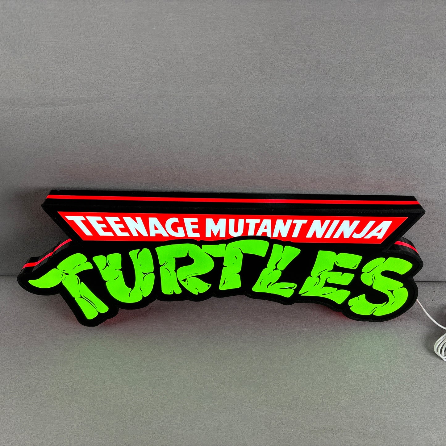 TMNT Teenage Mutant Ninja Turtle Led Sign 3D Light Box Fully Dimmable & Powered by USB