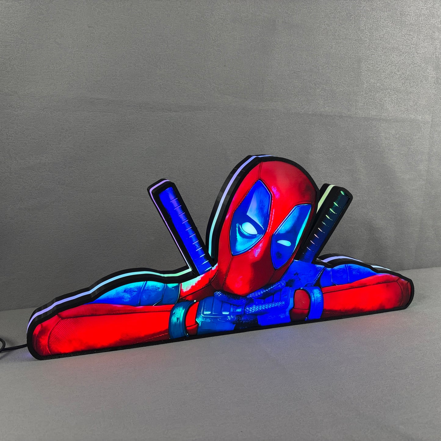 Deadpool Pinball LED Lightbox, Deadpool Pinball Topper, USB powered and with Dimming Function, designed for Stern Pinball