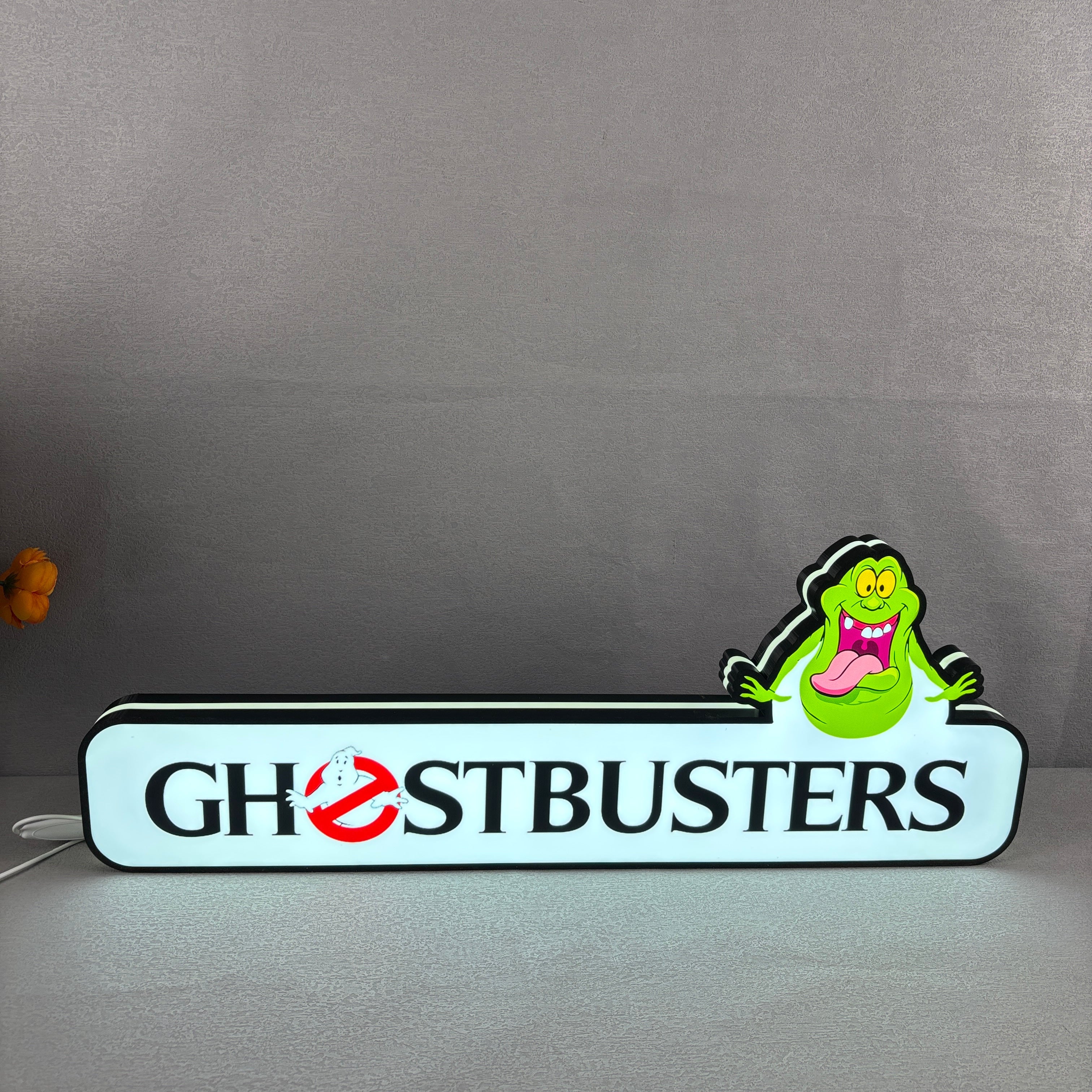 Ghostbusters Pinball Topper Lightbox with Ghostly LED, Pinball Arcade Decor, Perfect for Game Room or Pinball Machine