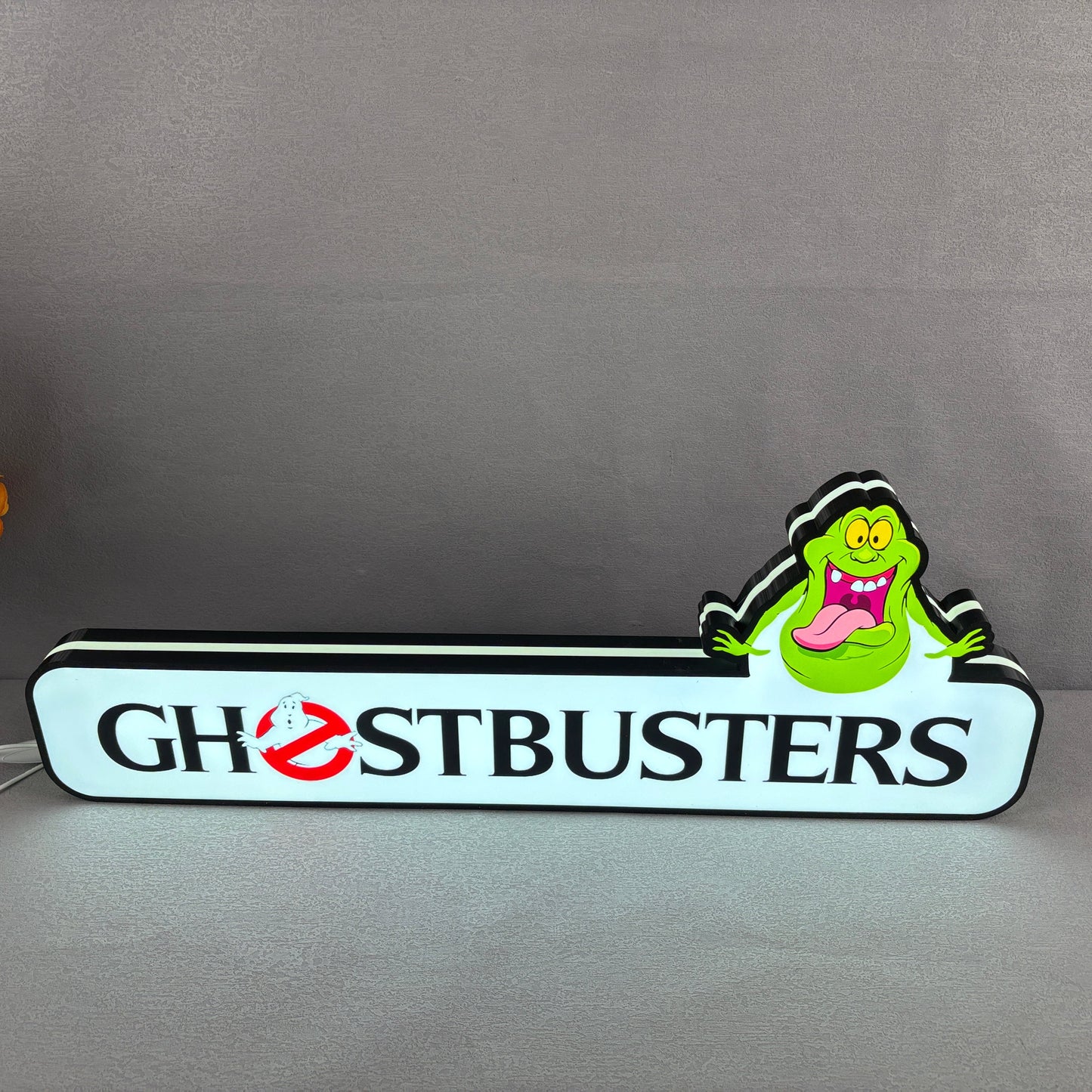 Ghostbusters Pinball Topper Lightbox with Ghostly LED, Pinball Arcade Decor, Perfect for Game Room or Pinball Machine