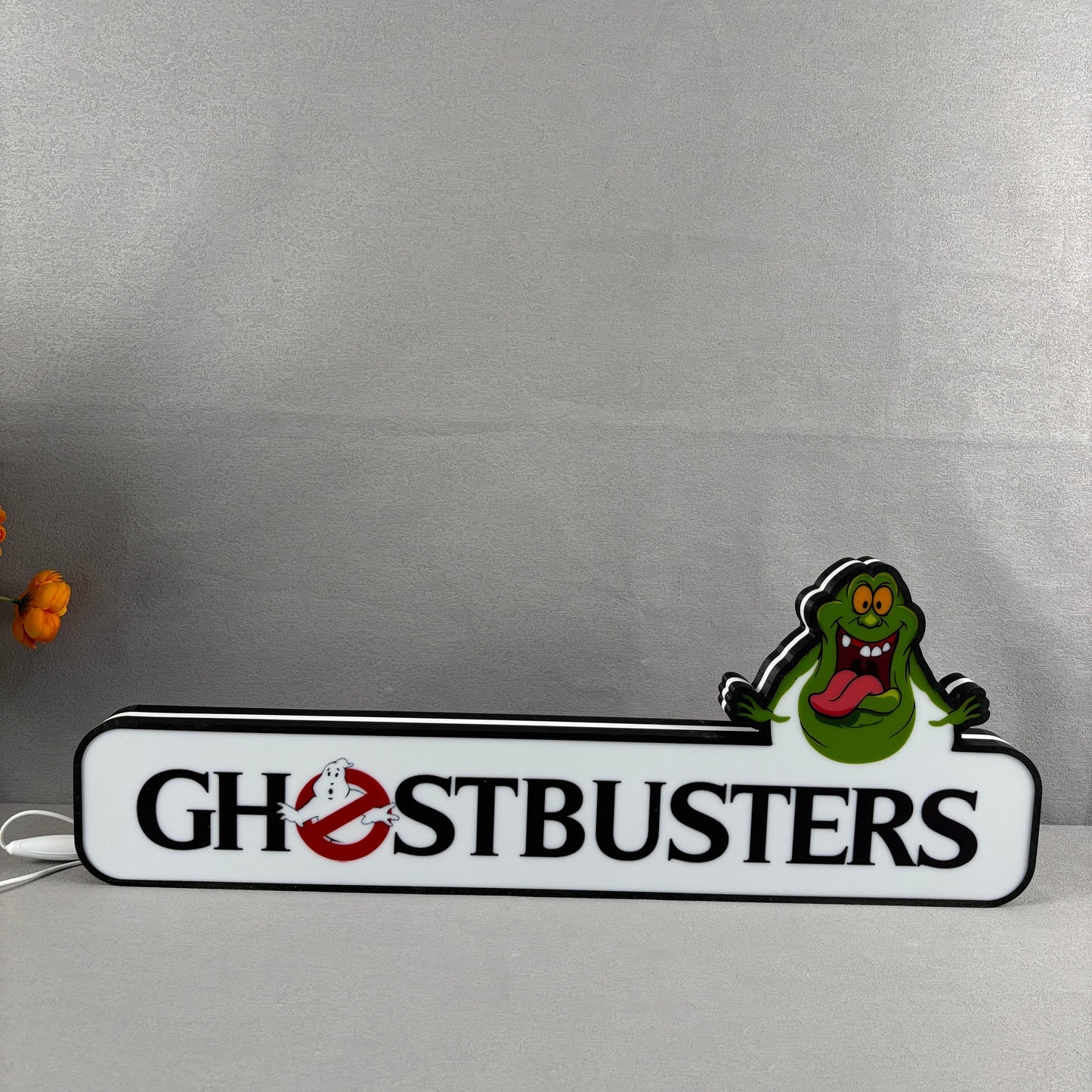 Ghostbusters Pinball Topper Lightbox with Ghostly LED, Pinball Arcade Decor, Perfect for Game Room or Pinball Machine