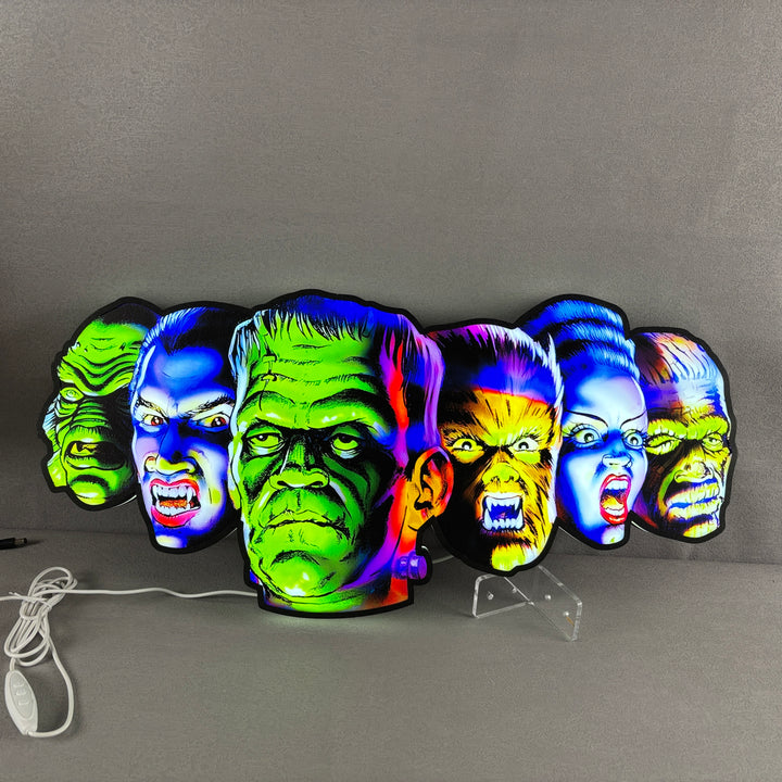 New Custom MONSTER BASH Pinball Machine LED Topper