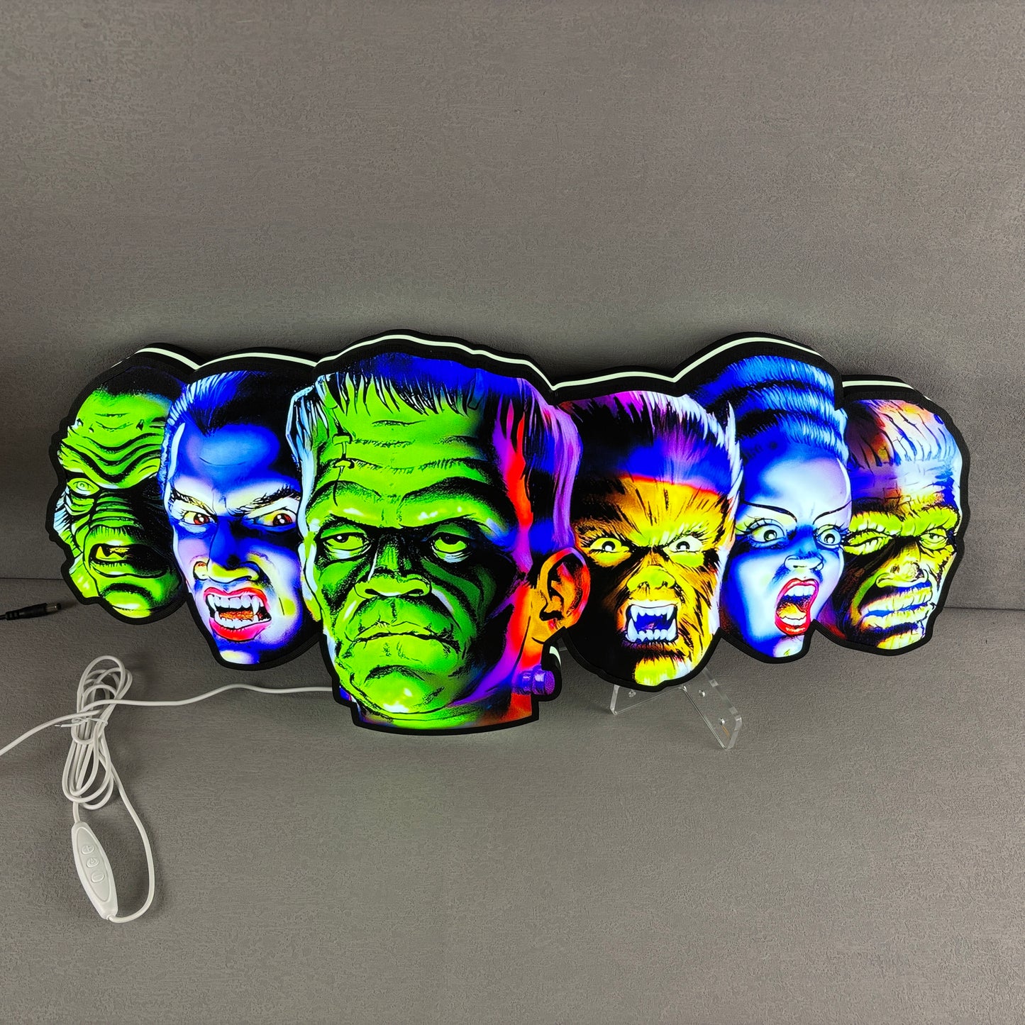 New Custom MONSTER BASH Pinball Machine LED Topper