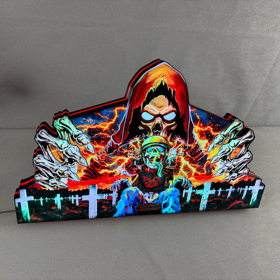 Metallica Remastered Sparky Pinball Topper 3D Printed Lightbox USB plug Dimmer, Pinball Arcade Decor, Perfect for Game Room or Pinball Machine