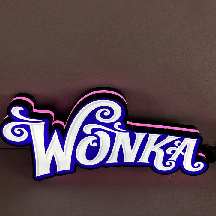 Wonka Pinball Topper 3D Printed LED Light Box, Arcade Game lightbox, Perfect for Game Room or Pinball Machine