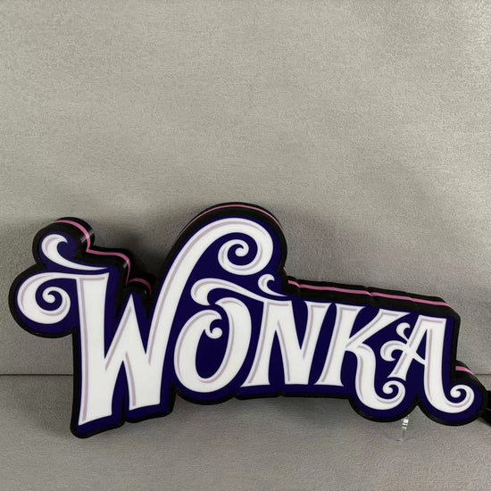 Wonka Pinball Topper 3D Printed LED Light Box, Arcade Game lightbox, Perfect for Game Room or Pinball Machine