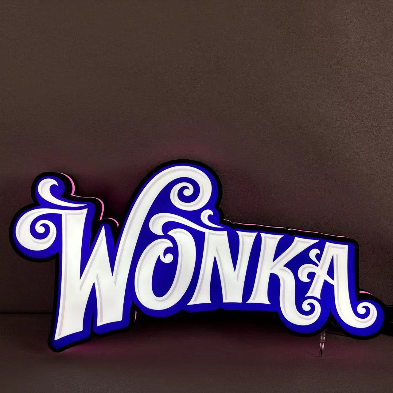 Wonka Pinball Topper 3D Printed LED Light Box, Arcade Game lightbox, Perfect for Game Room or Pinball Machine