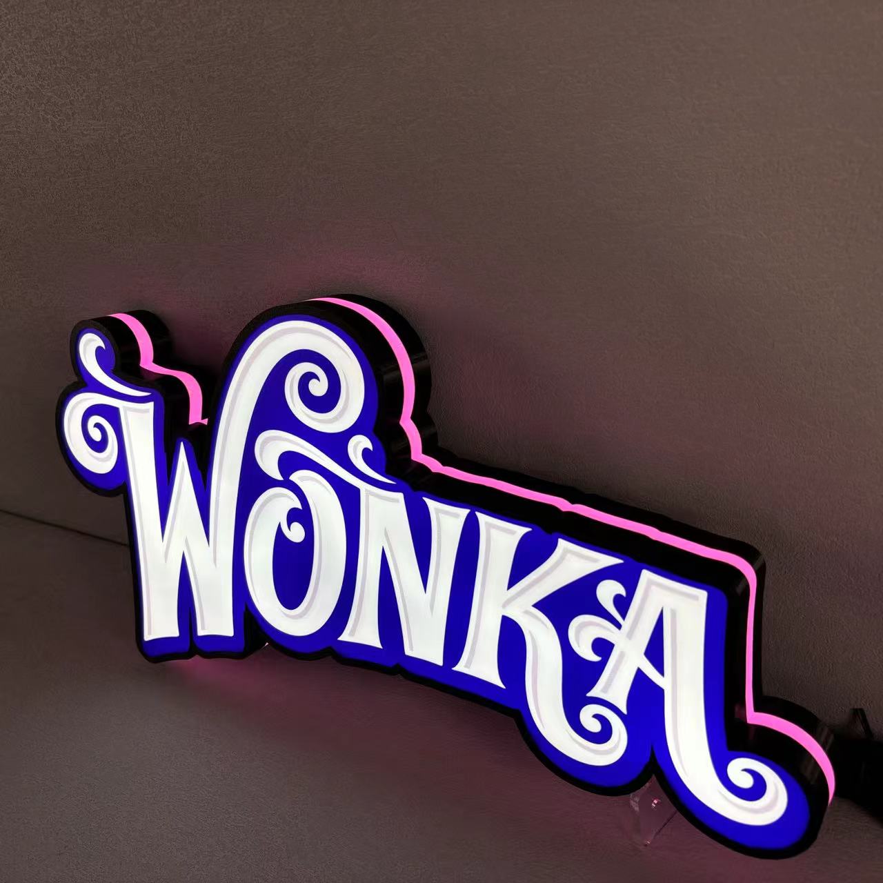 Wonka Pinball Topper 3D Printed LED Light Box, Arcade Game lightbox, Perfect for Game Room or Pinball Machine