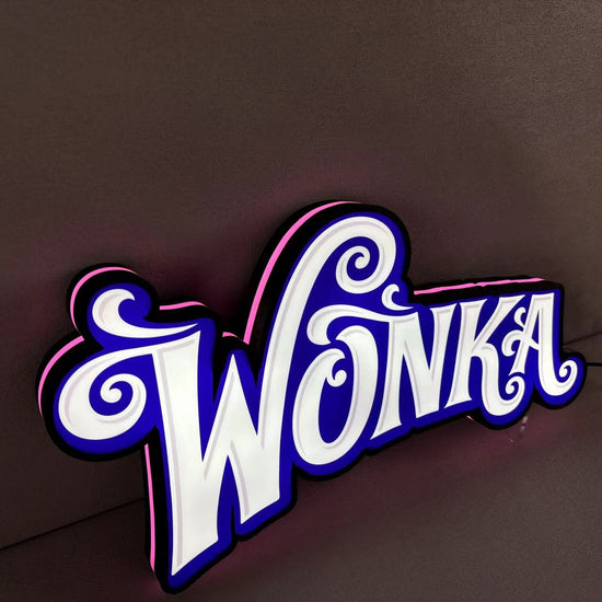 Wonka Pinball Topper 3D Printed LED Light Box, Arcade Game lightbox, Perfect for Game Room or Pinball Machine