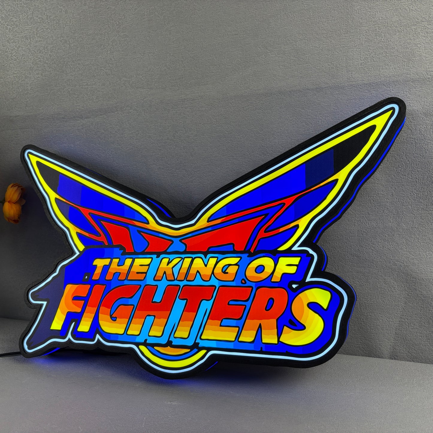 The King of Fighters 3D Printed LED Lightbox for Gaming Room Decor