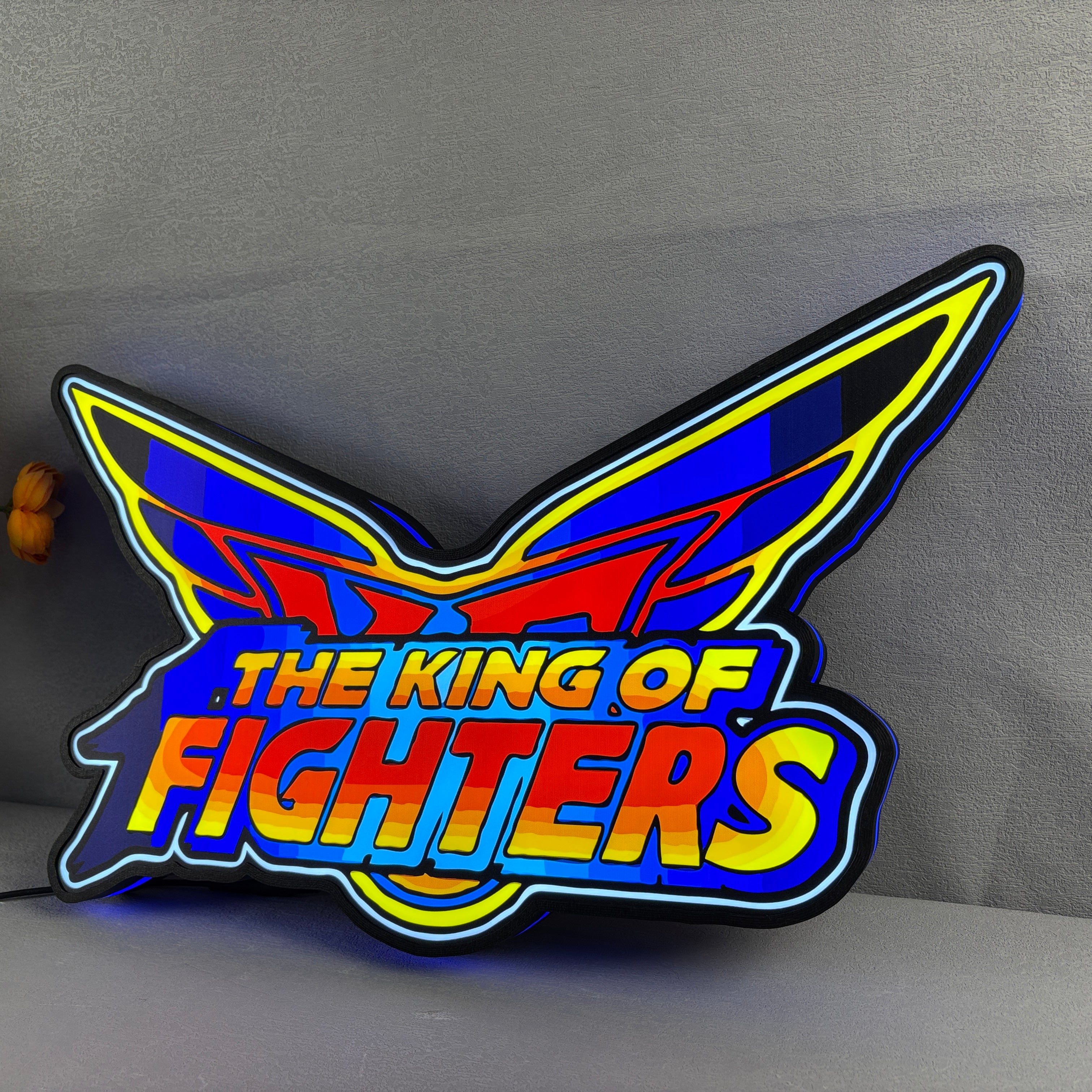 The King of Fighters 3D Printed LED Lightbox for Gaming Room Decor