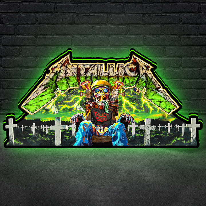 Metallica Remastered Sparky Pinball Topper 3D Printed Lightbox USB plug Dimmer, Pinball Arcade Decor, Perfect for Game Room or Pinball Machine