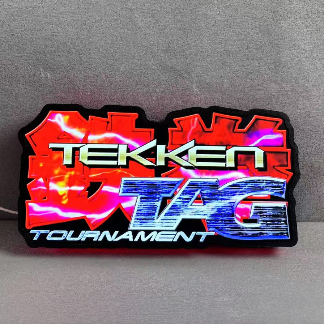 Tekken 3 Tag Tournament 3D Printed LED Lightbox