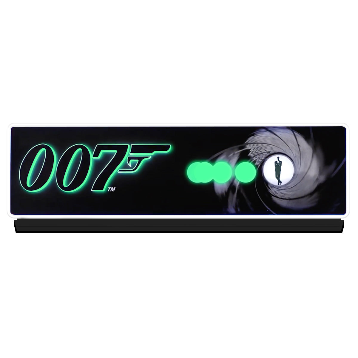 007 James Bond Pinball Acrylic LED Topper, for Pinball Machine, Pinball Topper