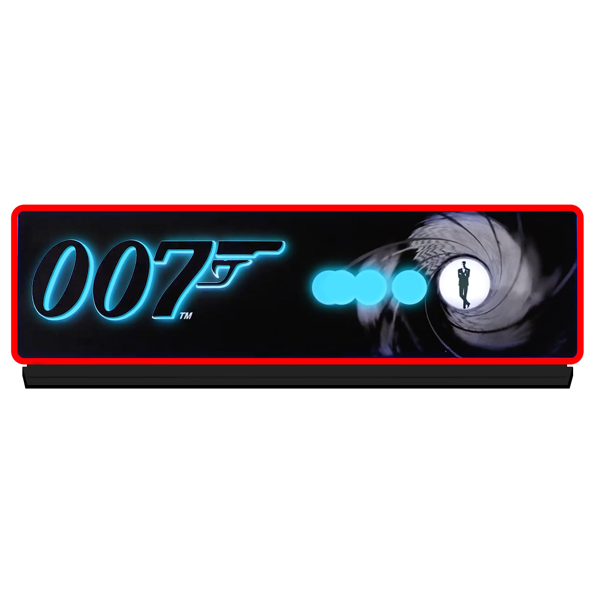 007 James Bond Pinball Acrylic LED Topper, for Pinball Machine, Pinball Topper