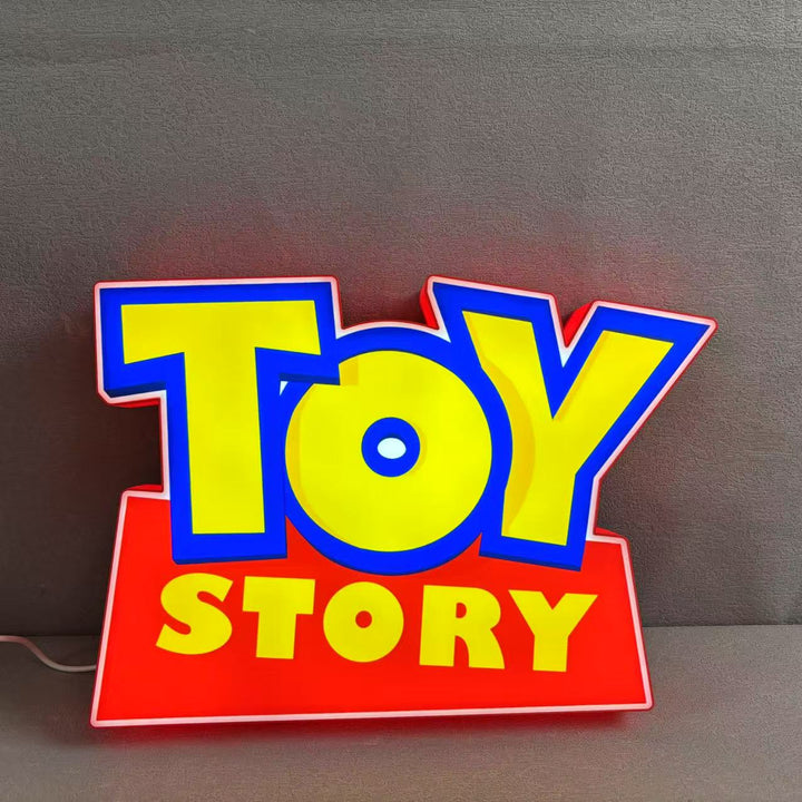 Toy Story Logo LED Sign 3D Printed Night Light with Dimmable Function