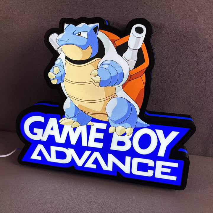 Gameboy Pokemon Blue Version LED Light Box, Perfect for Game Room