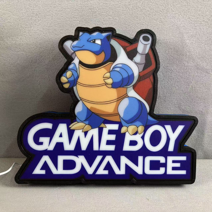 Gameboy Pokemon Blue Version LED Light Box, Perfect for Game Room