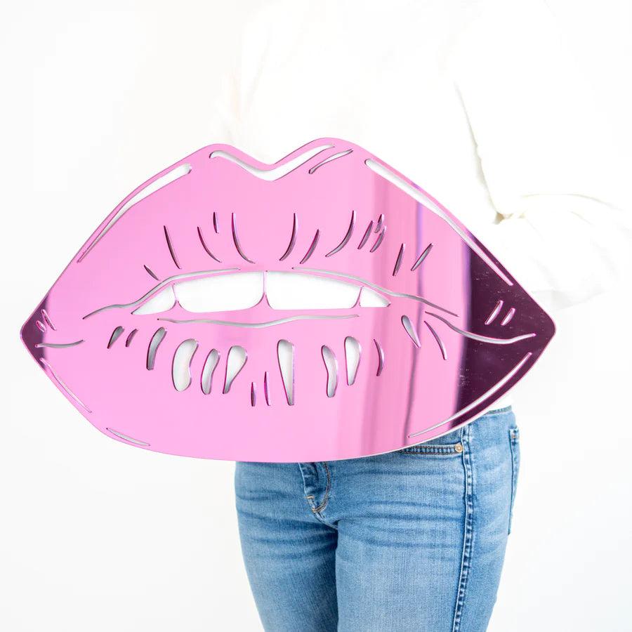 Lips Mirror Art Decor - FYLZGO Signs