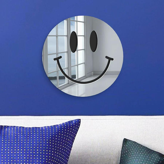 Happy Face Mirror Art Decor - FYLZGO Signs